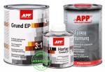 APP 2K-Epoxid-Grundierung/Füller, inkl. Härter & Verdünnung, hellgrau, 2,2kg Set